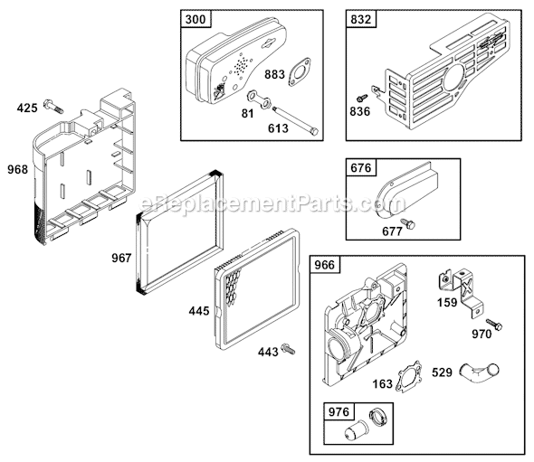 Page F Diagram and Parts List for 12C700SERIES  Briggs and Stratton Engine